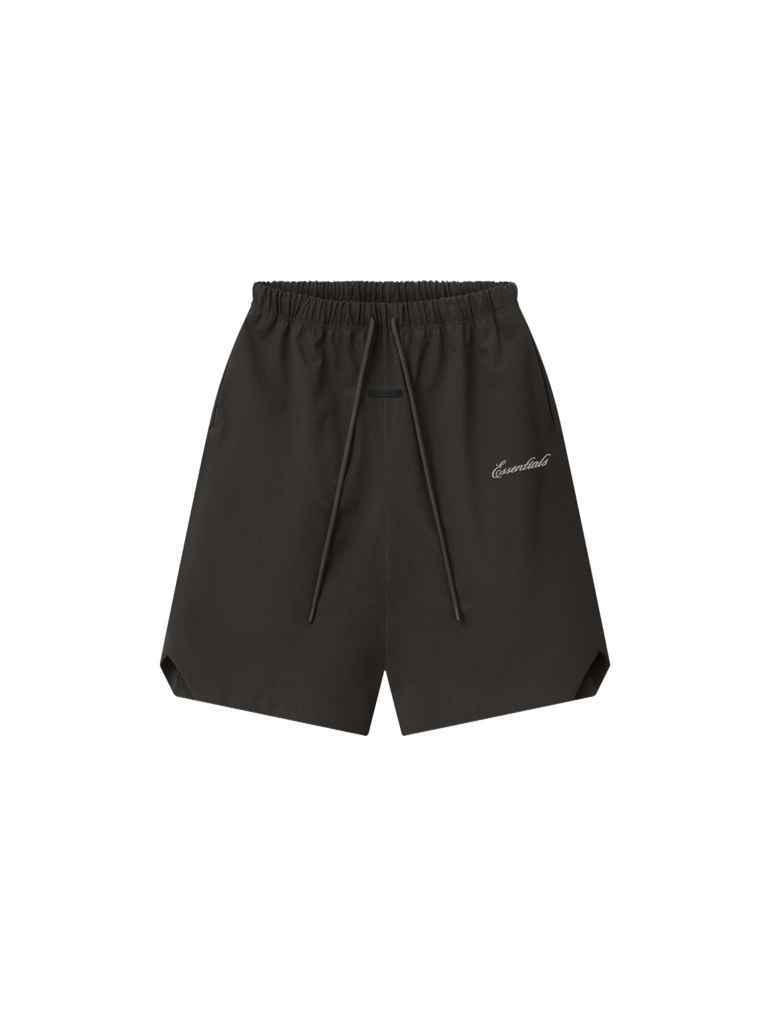 Fear of God Essentials Bonded Nylon Signature Relaxed Short W/ Slit Ink Black - Im Your Wardrobe