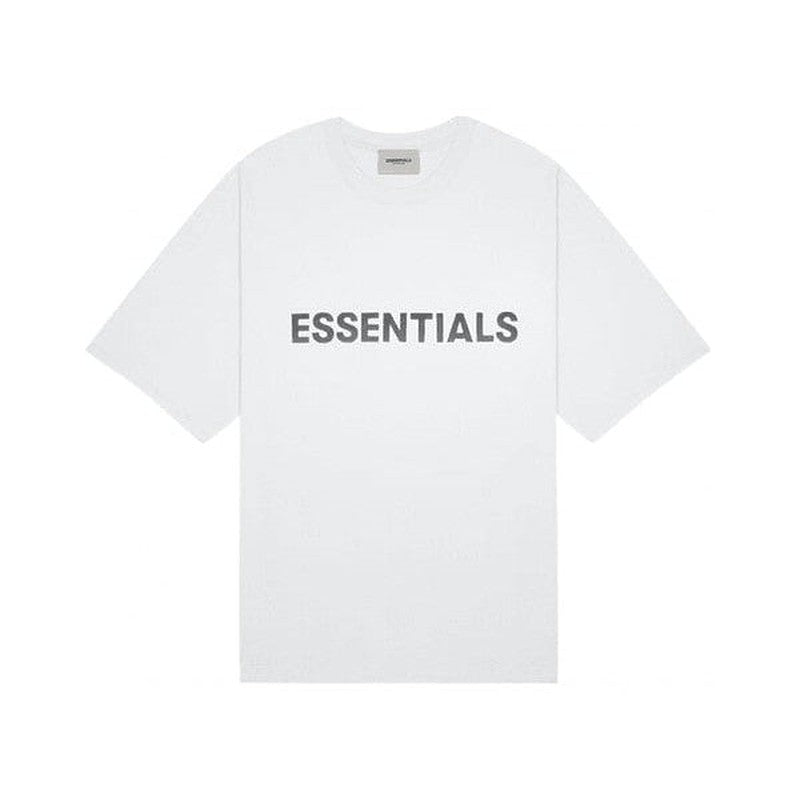 Fear of God Essentials Boxy T-Shirt Applique Logo White - Im Your Wardrobe