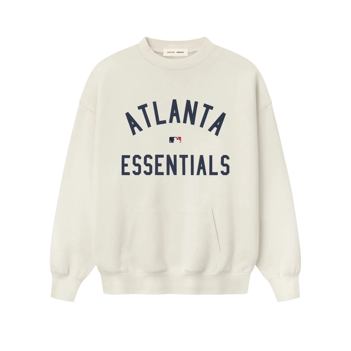 Fear of God Essentials Braves Sport Crewneck Cream White - Im Your Wardrobe