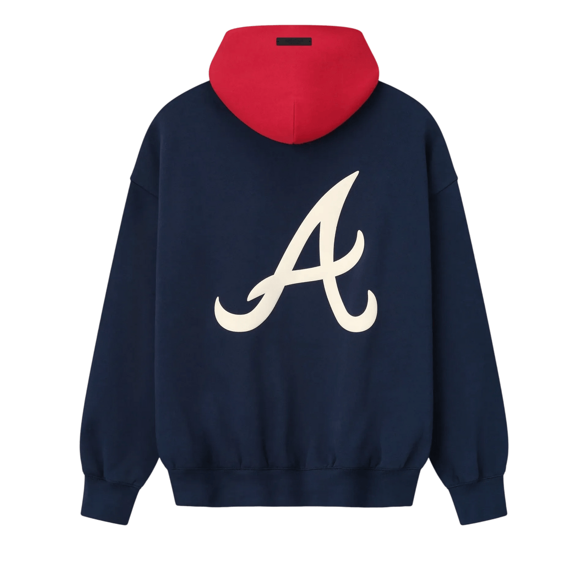Fear of God Essentials Braves Sport Hoodie Navy/Red - Im Your Wardrobe