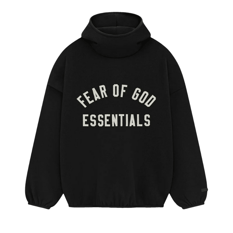 Fear of God Essentials Brushed Hoodie Black (FW24) - Im Your Wardrobe
