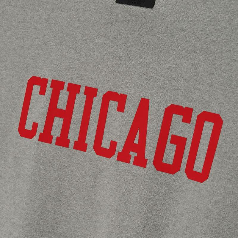 Fear of God Essentials Bulls 90s Tee Concrete Heather - Im Your Wardrobe