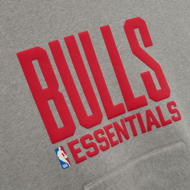 Fear of God Essentials Bulls Sport Crewneck Concrete Heather - Im Your Wardrobe