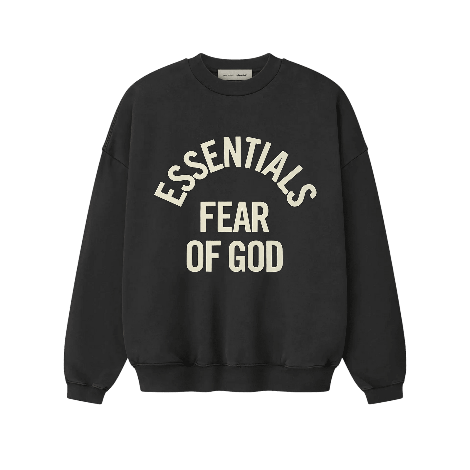Fear Of God Essentials Campus 90s Crewneck Sweatshirt Faded Black