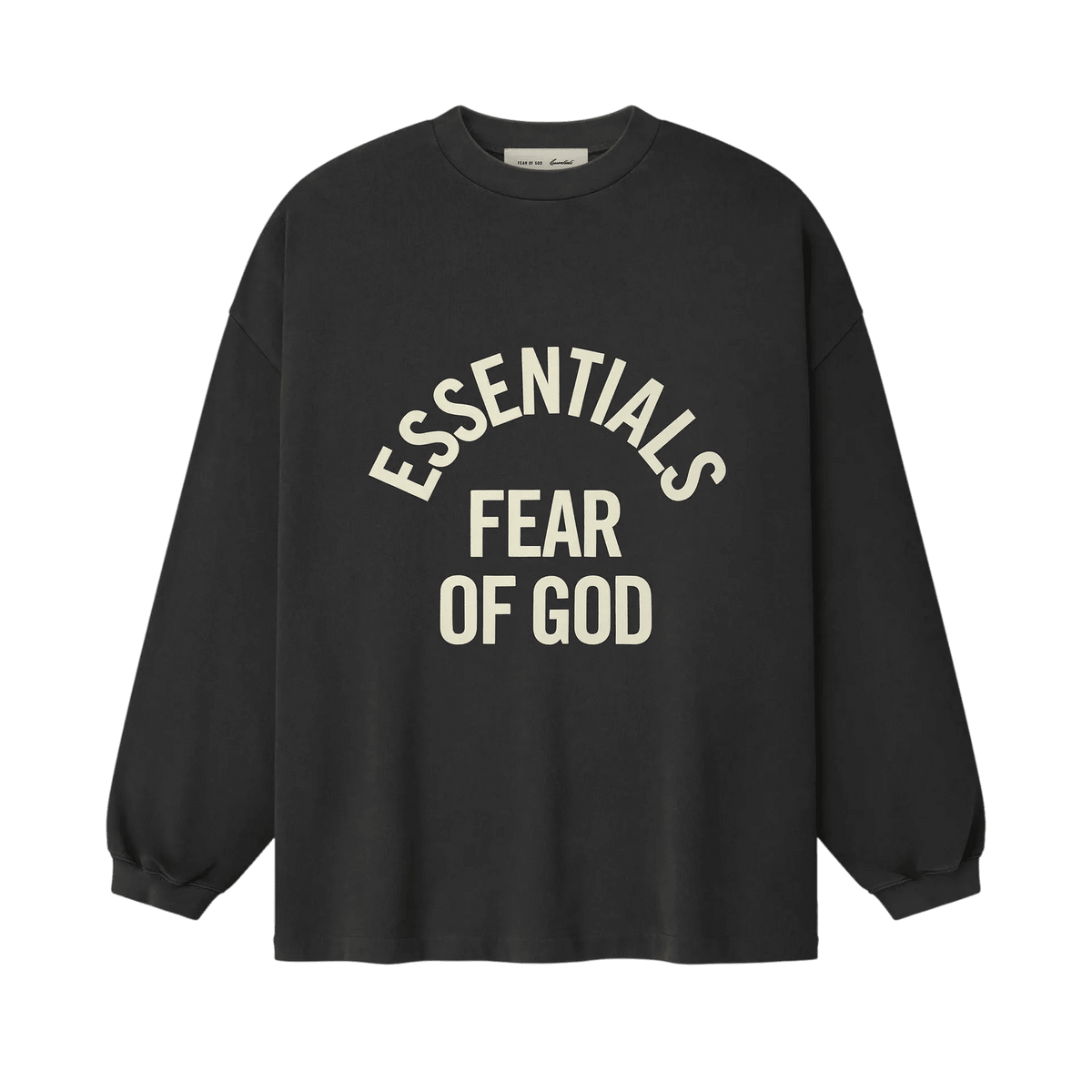 Fear Of God Essentials Campus 90s Long Sleeve Tee Faded Black - Im Your Wardrobe