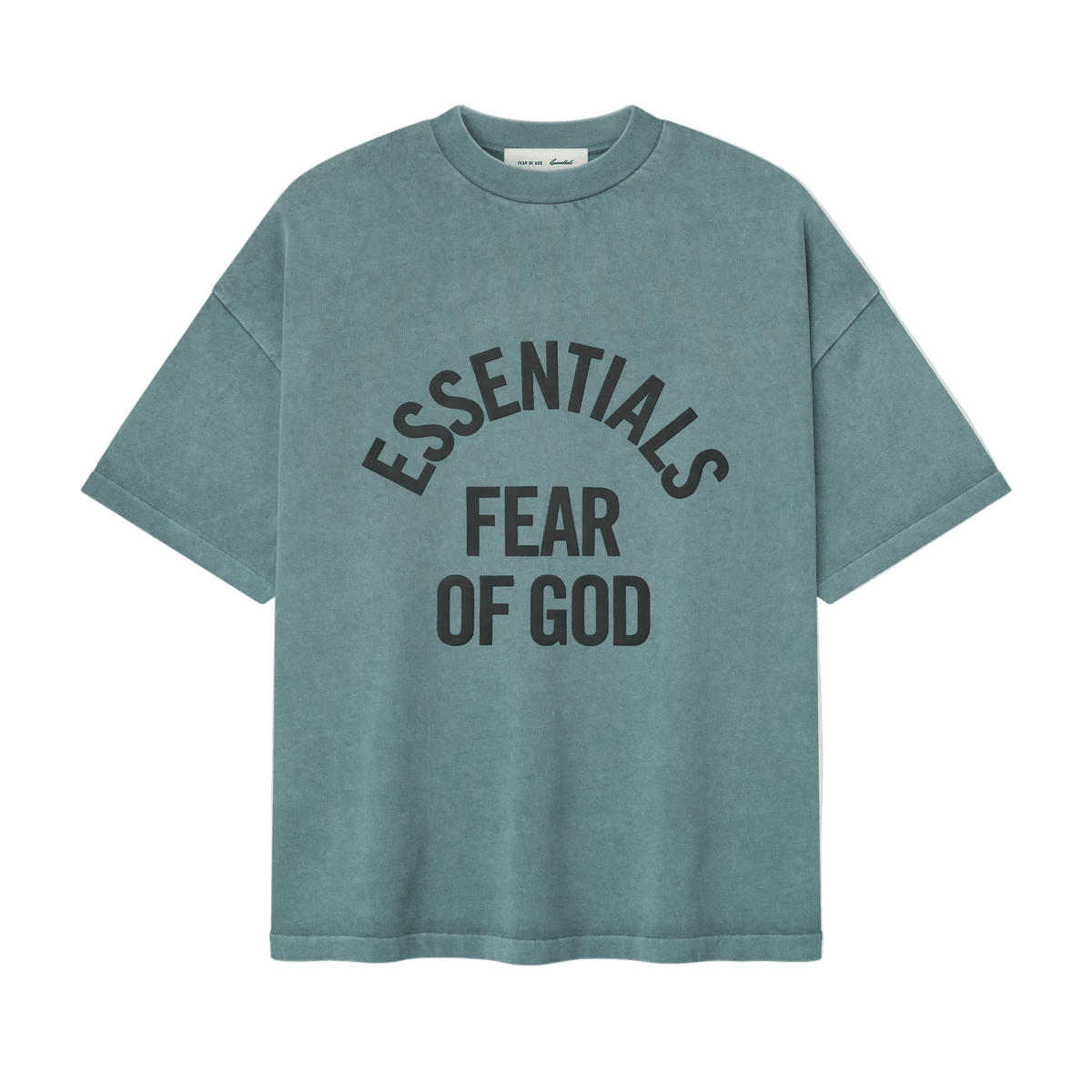 Fear Of God Essentials Campus 90s Short Sleeve Tee Faded Coastal - Im Your Wardrobe