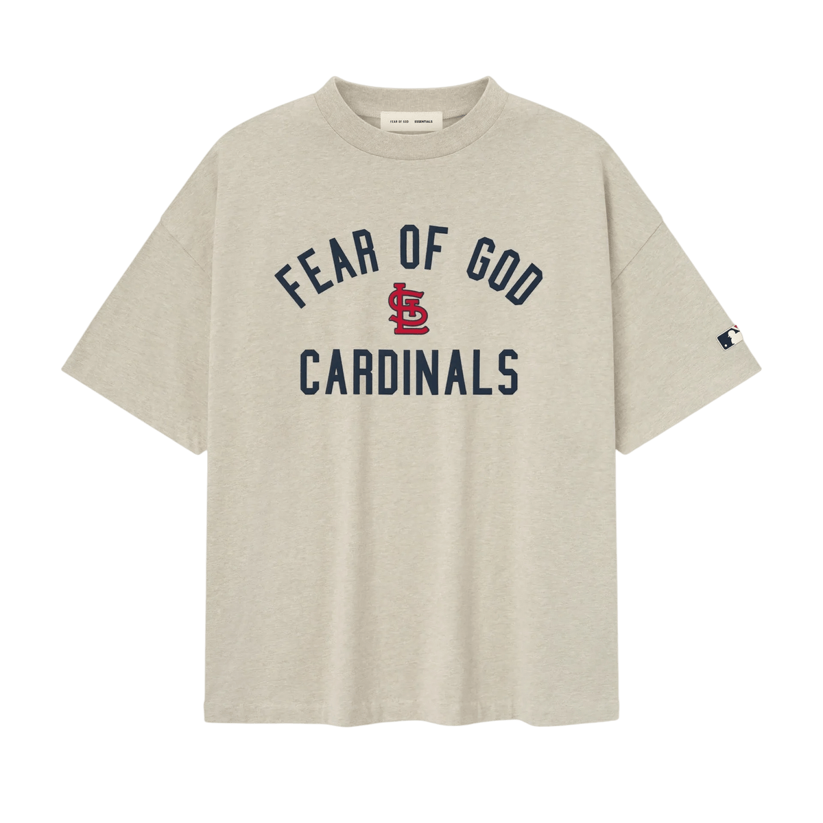 Fear of God Essentials Cardinals 90s Tee Heather Stone - Im Your Wardrobe