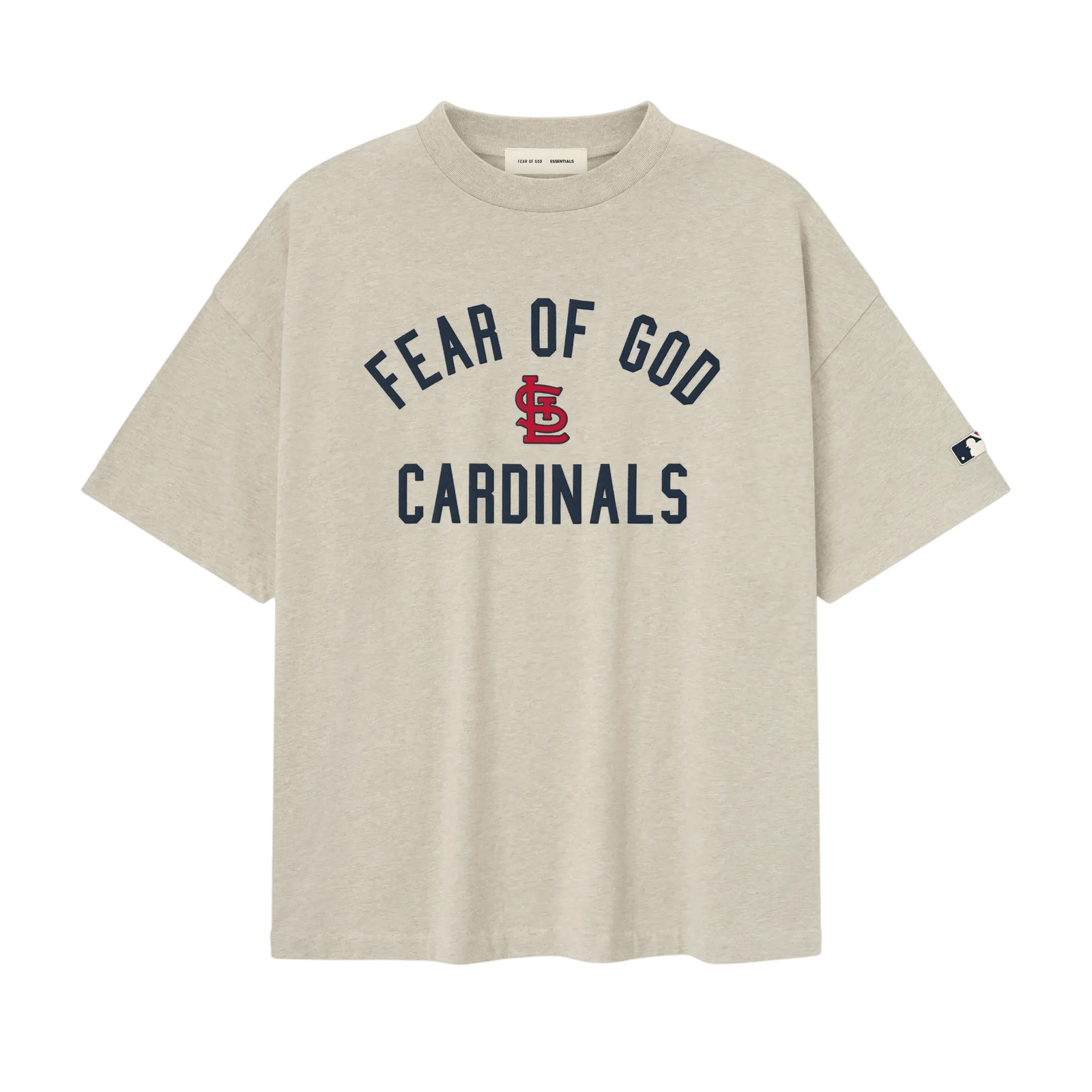 Fear of God Essentials Cardinals 90s Tee Heather Stone - Im Your Wardrobe