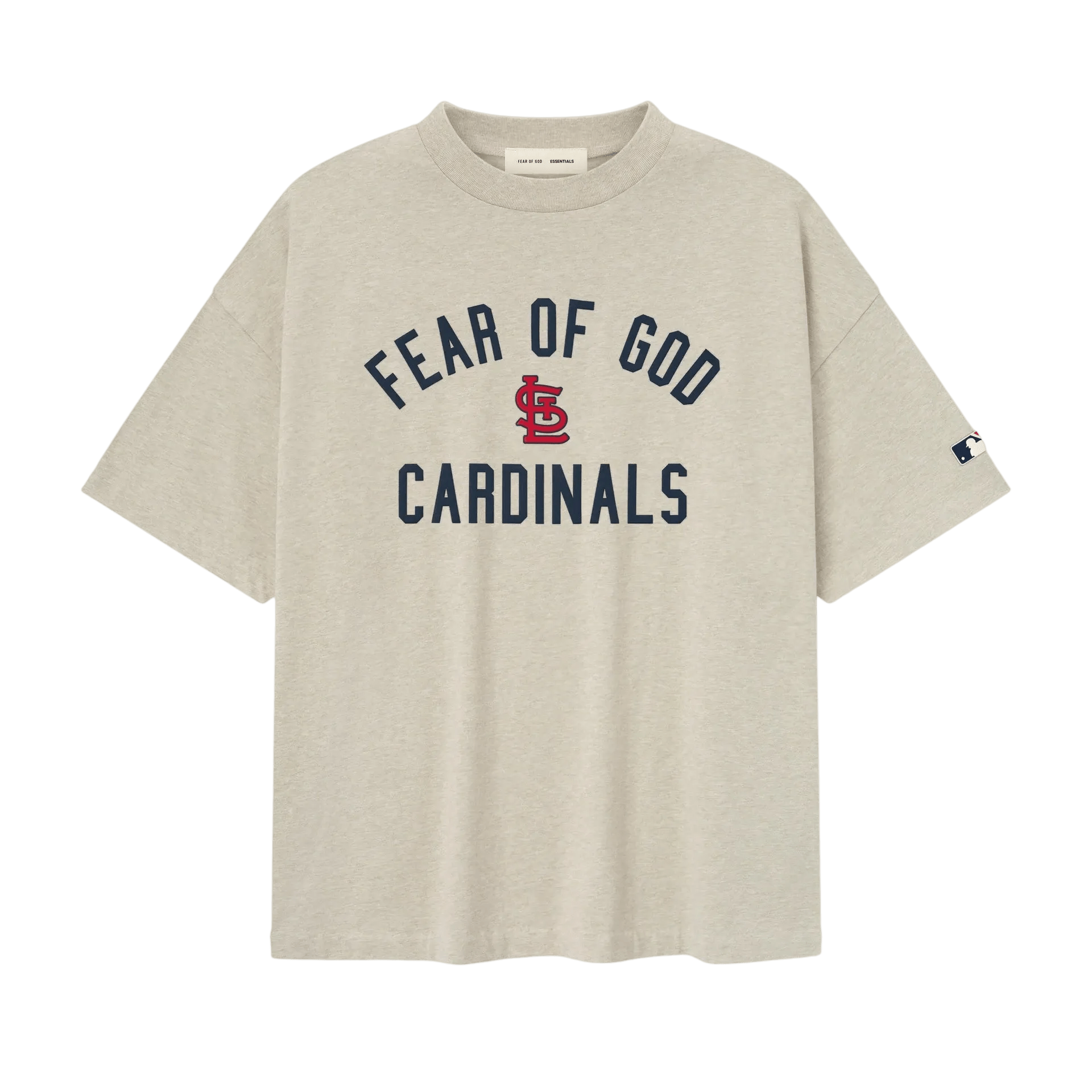 Fear of God Essentials Cardinals 90s Tee Heather Stone - Im Your Wardrobe