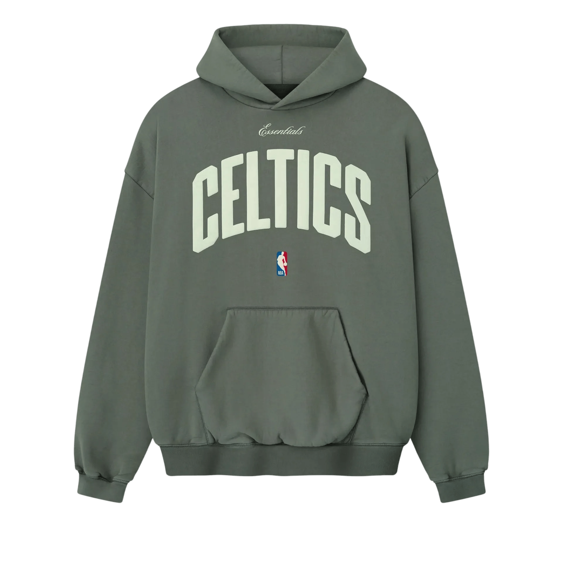 Fear of God Essentials Celtics 90s Hoodie Balsam Green - Im Your Wardrobe