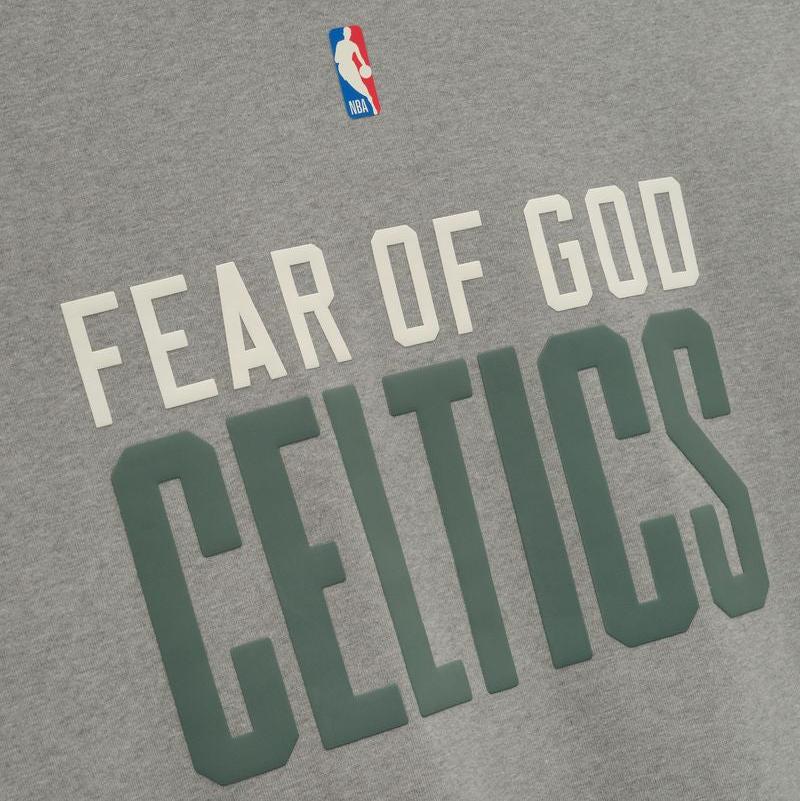Fear of God Essentials Celtics 90's Tee Concrete Heather - Im Your Wardrobe