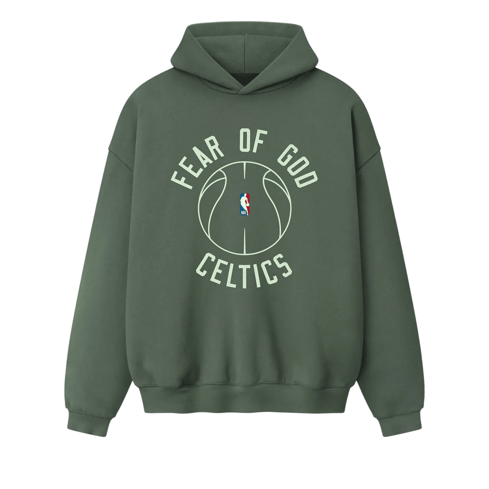Fear Of God Essentials Celtics X Barkley Hendricks 90s Hoodie Balsam Green - Im Your Wardrobe