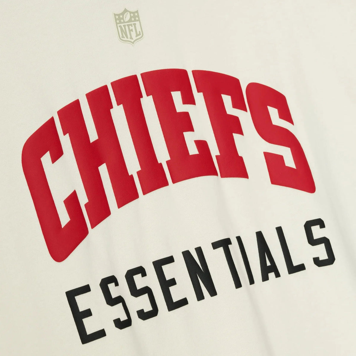 Fear of God Essentials Chiefs 90s 3/4 Sleeve Football Tee Cream White - Im Your Wardrobe