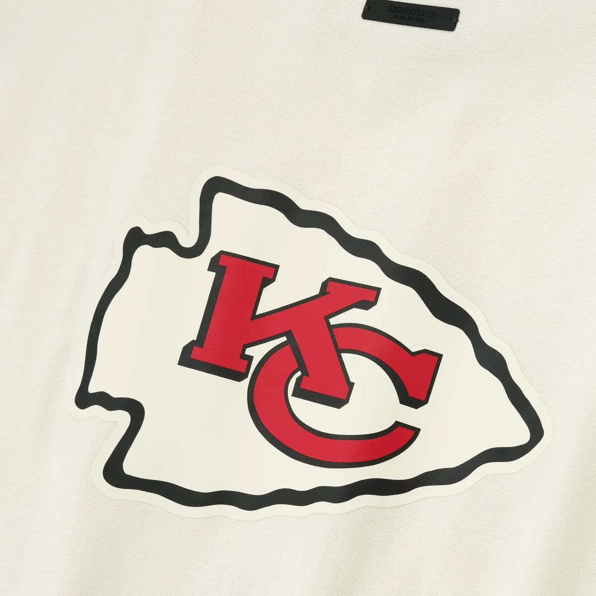 Fear of God Essentials Chiefs 90s 3/4 Sleeve Football Tee Cream White - Im Your Wardrobe