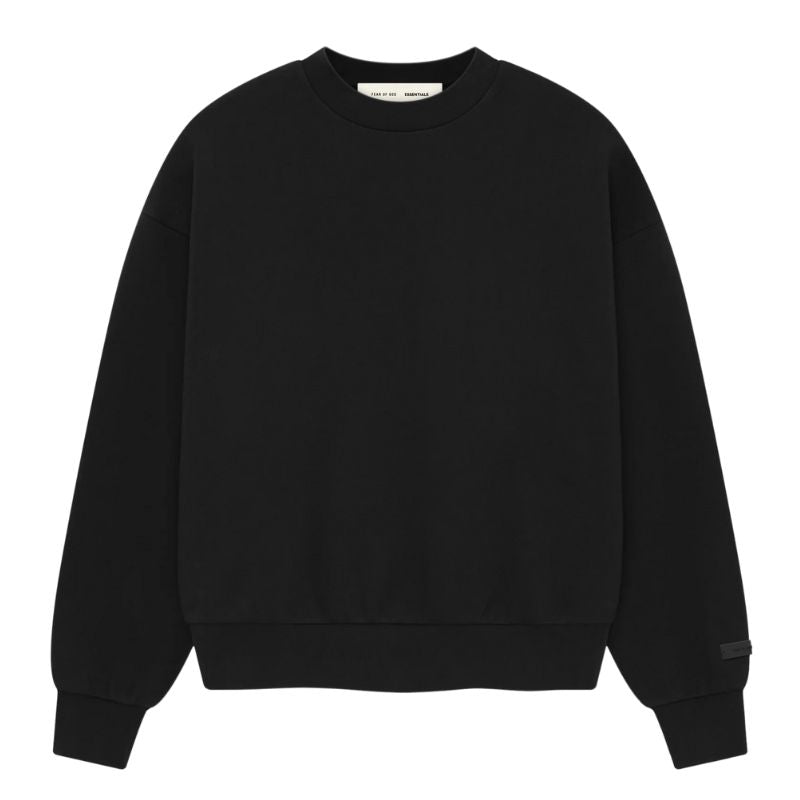 Fear of God Essentials Classic Crewneck Jet Black (2025) - Im Your Wardrobe