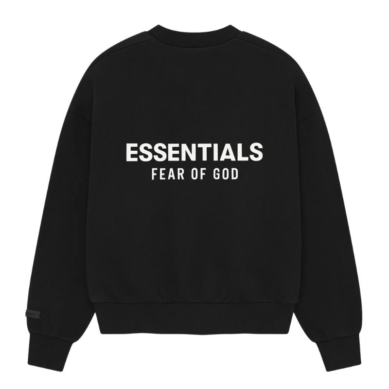 Fear of God Essentials Classic Crewneck Jet Black (2025) - Im Your Wardrobe