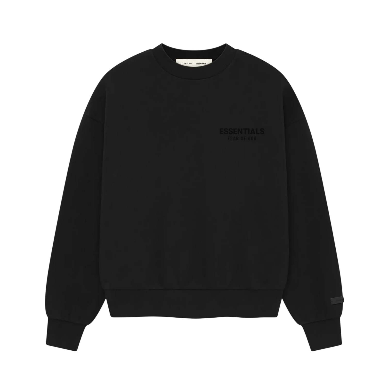 Fear of God Essentials Classic Crewneck Sweatshirt Vintage Black - Im Your Wardrobe
