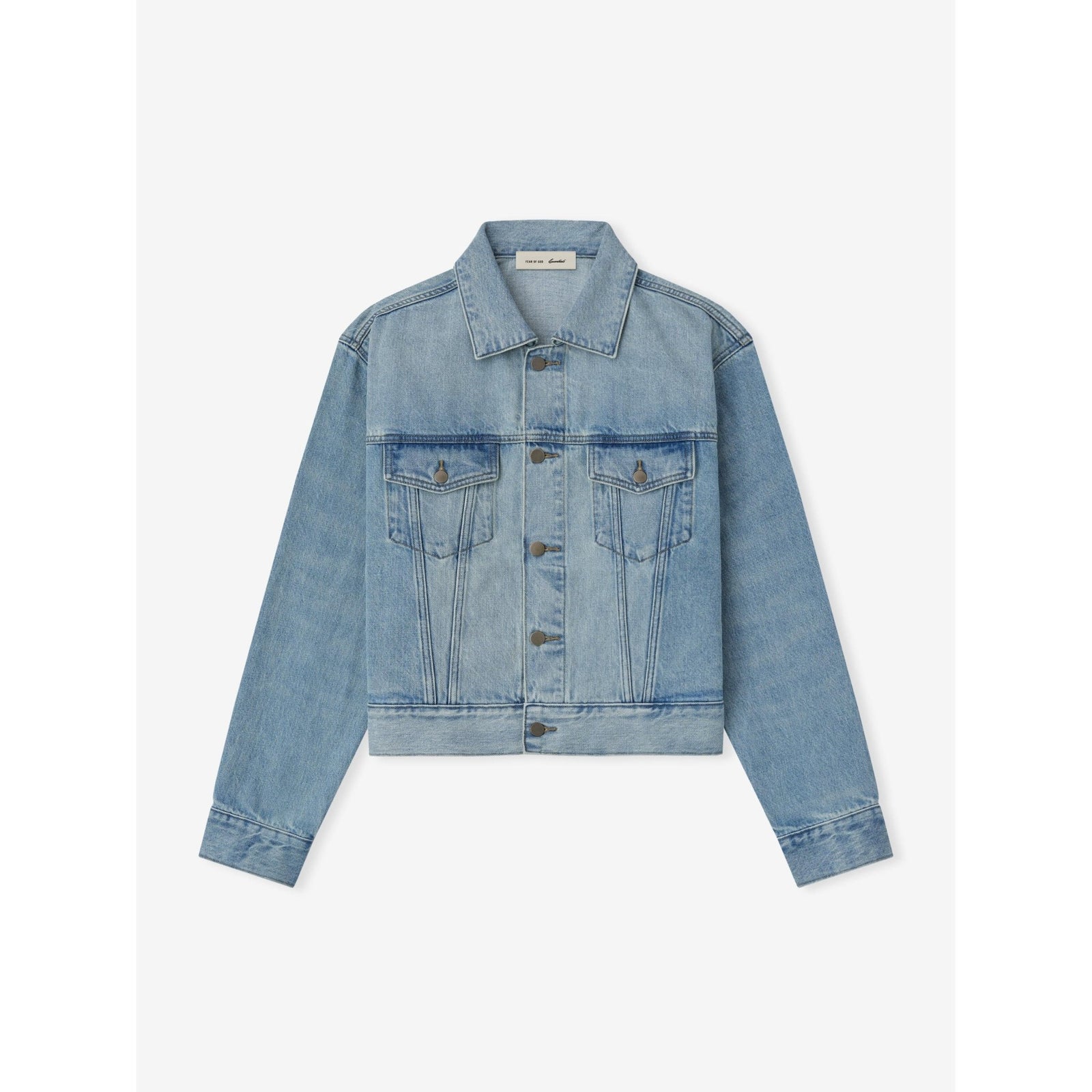 Fear of God Essentials Classic Denim Jacket Classic Blue - Im Your Wardrobe
