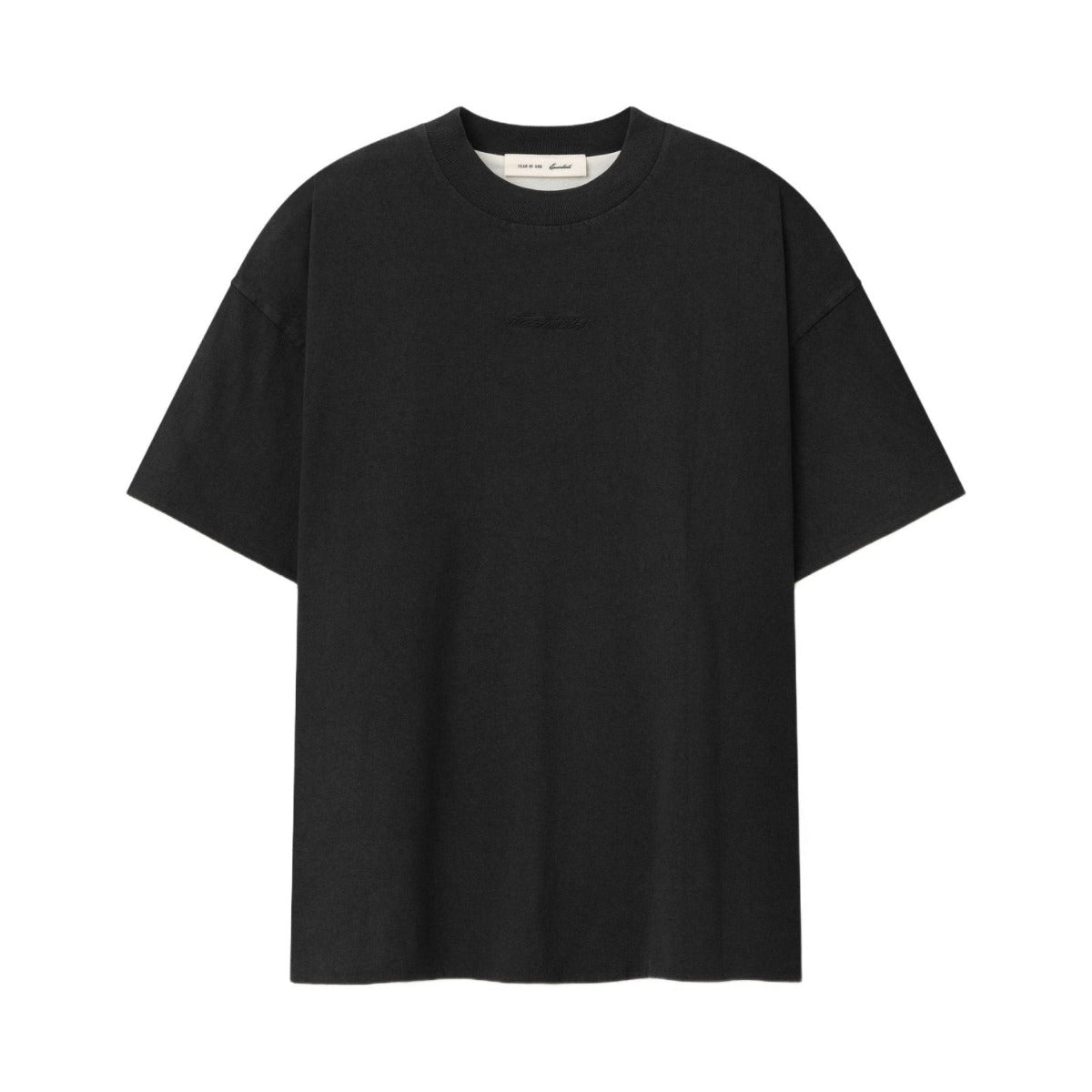 Fear of God Essentials Classic Double Layer Tee Washed Vintage Black - Im Your Wardrobe