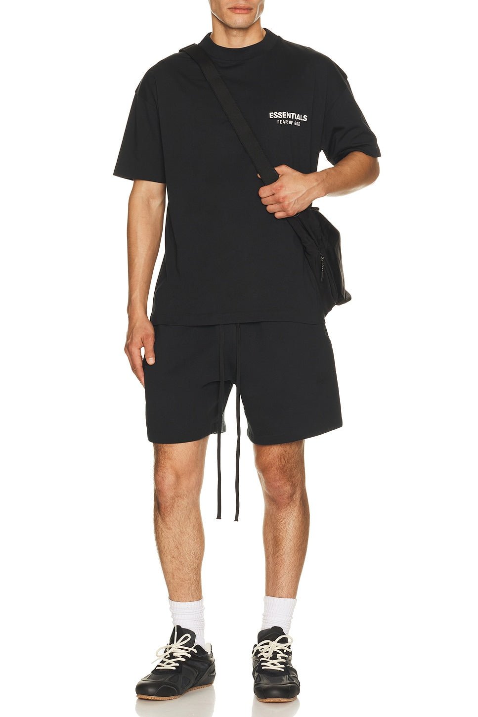 Fear of God Essentials Classic Fit T-Shirt Back Logo Vintage Black - Im Your Wardrobe