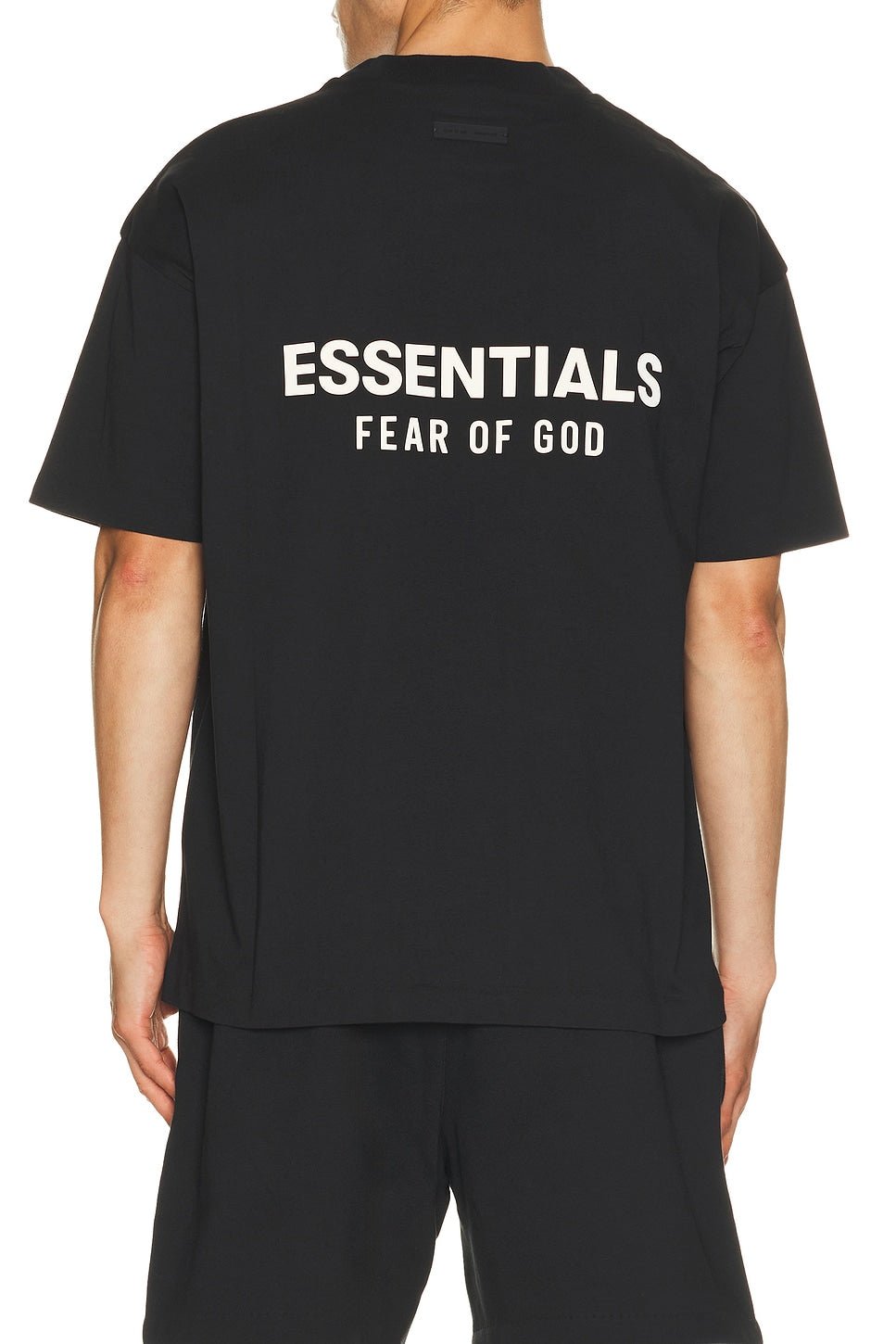Fear of God Essentials Classic Fit T-Shirt Back Logo Vintage Black - Im Your Wardrobe