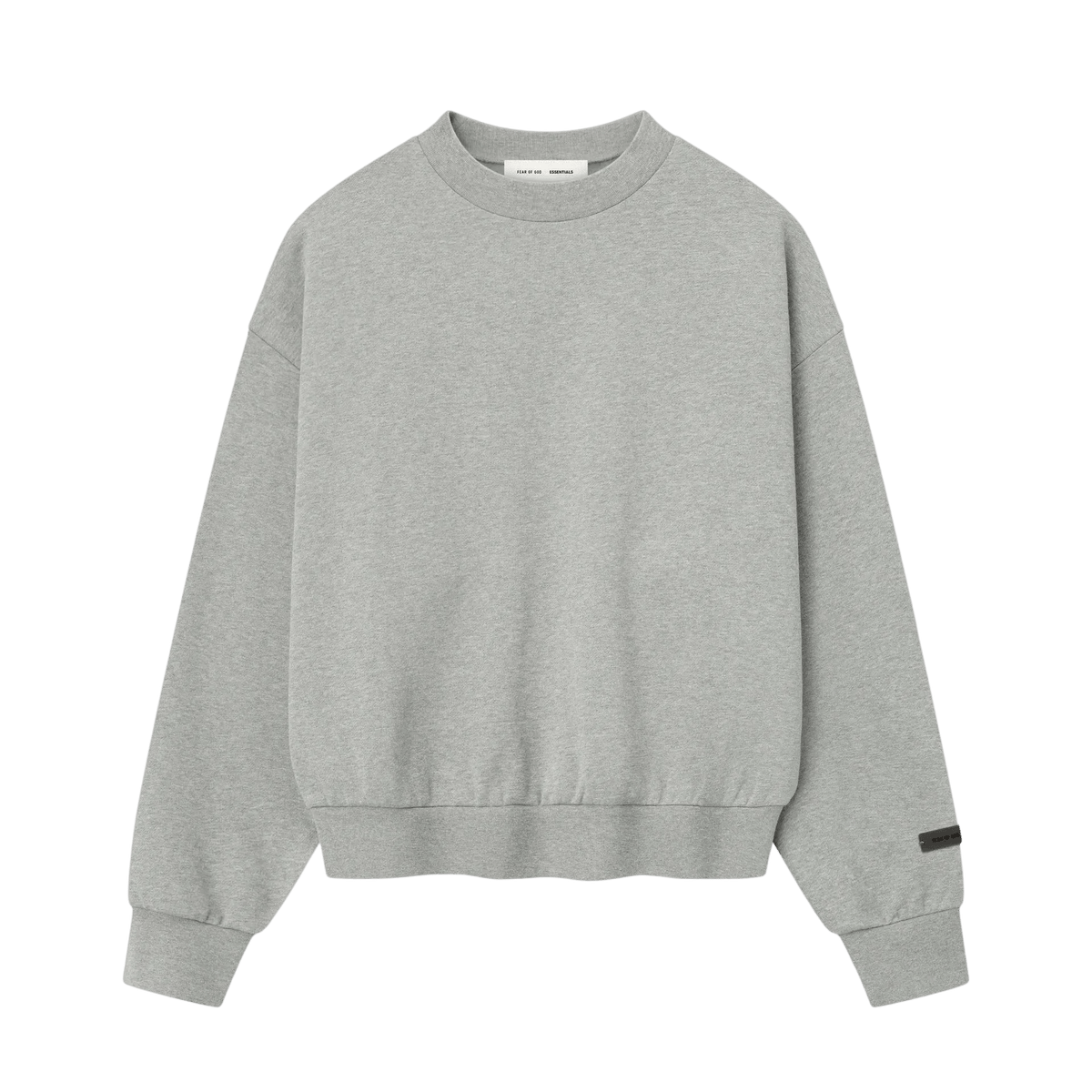 Fear of God Essentials Classic Fleece Crewneck Concrete Heather - Im Your Wardrobe