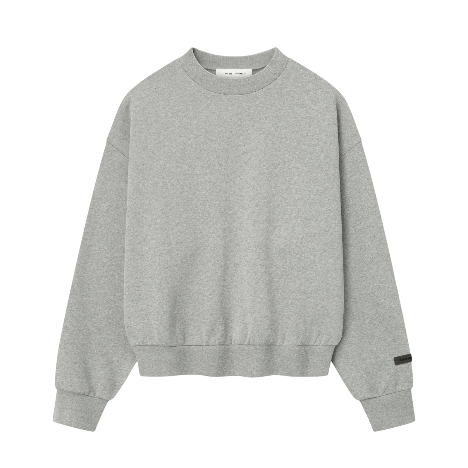 Fear of God Essentials Classic Fleece Crewneck Concrete Heather - Im Your Wardrobe
