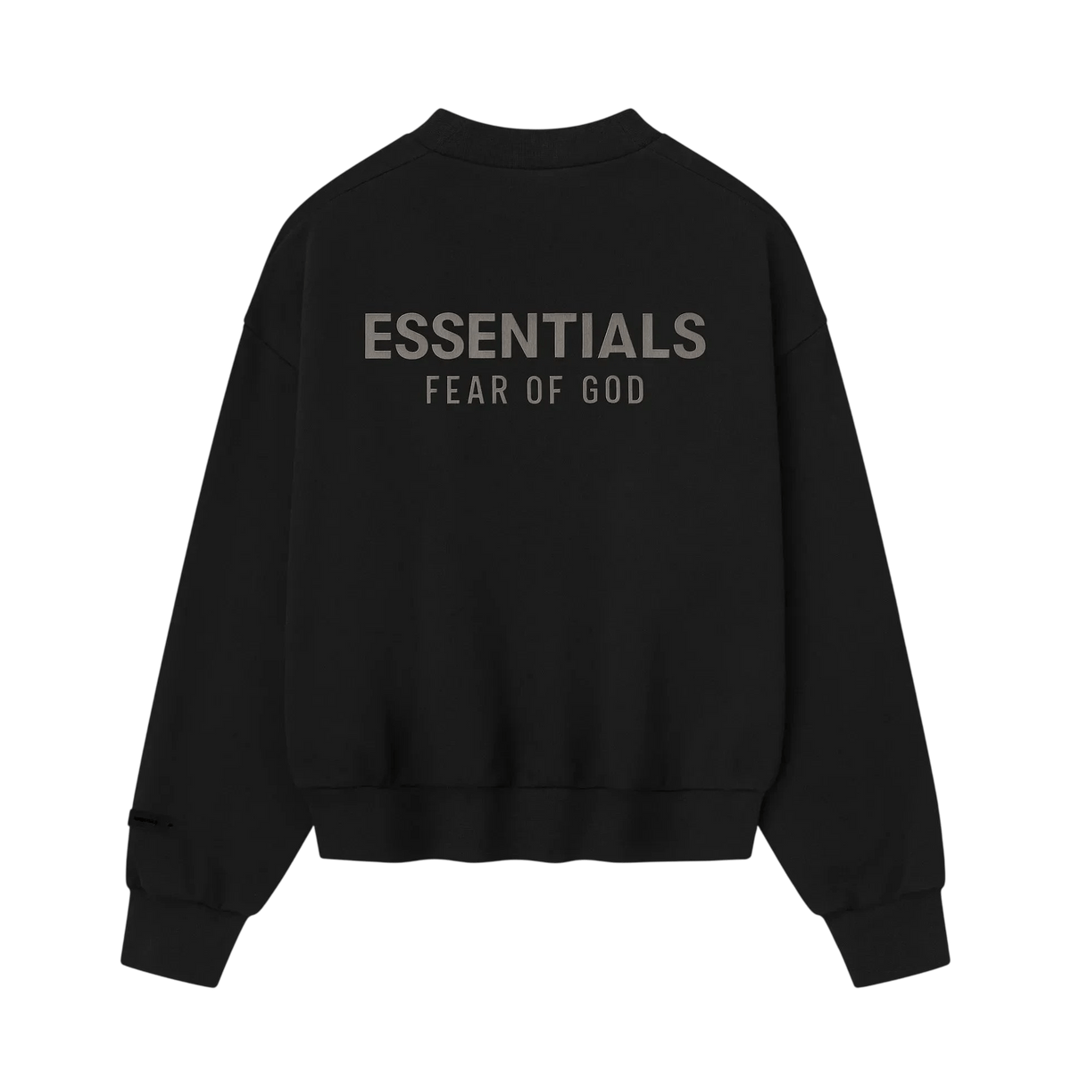 Fear of God Essentials Classic Fleece Crewneck Jet Black - Im Your Wardrobe