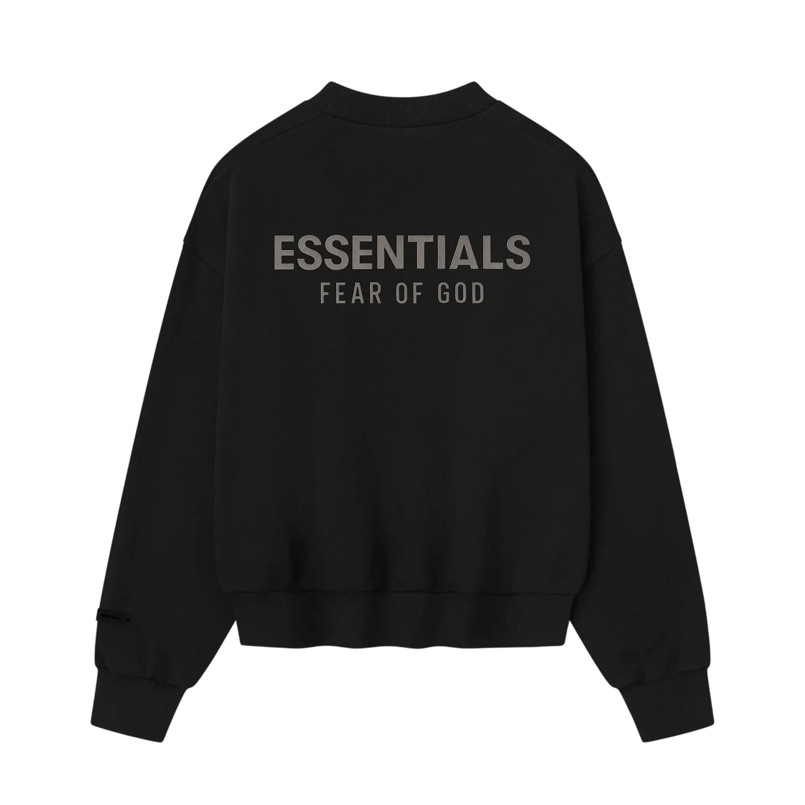 Fear of God Essentials Classic Fleece Crewneck Jet Black - Im Your Wardrobe