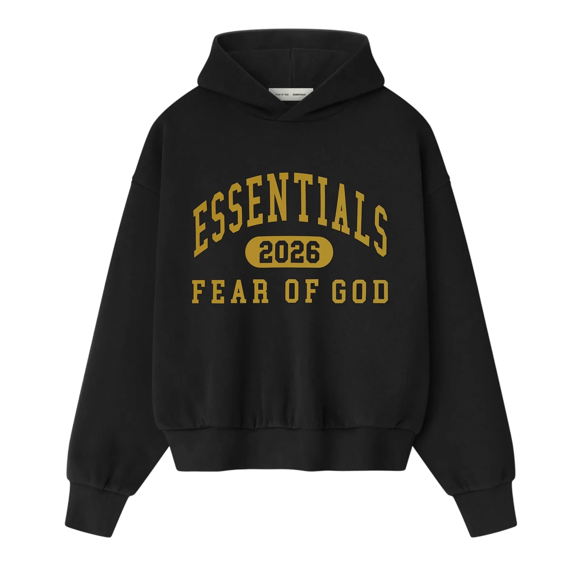 Fear of God Essentials Classic Fleece Hoodie Vintage Black - Im Your Wardrobe