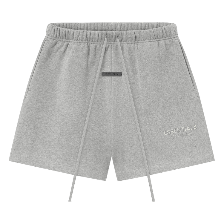 Fear of God Essentials Classic Fleece Sweatshort Concrete Heather (FW25) - Im Your Wardrobe
