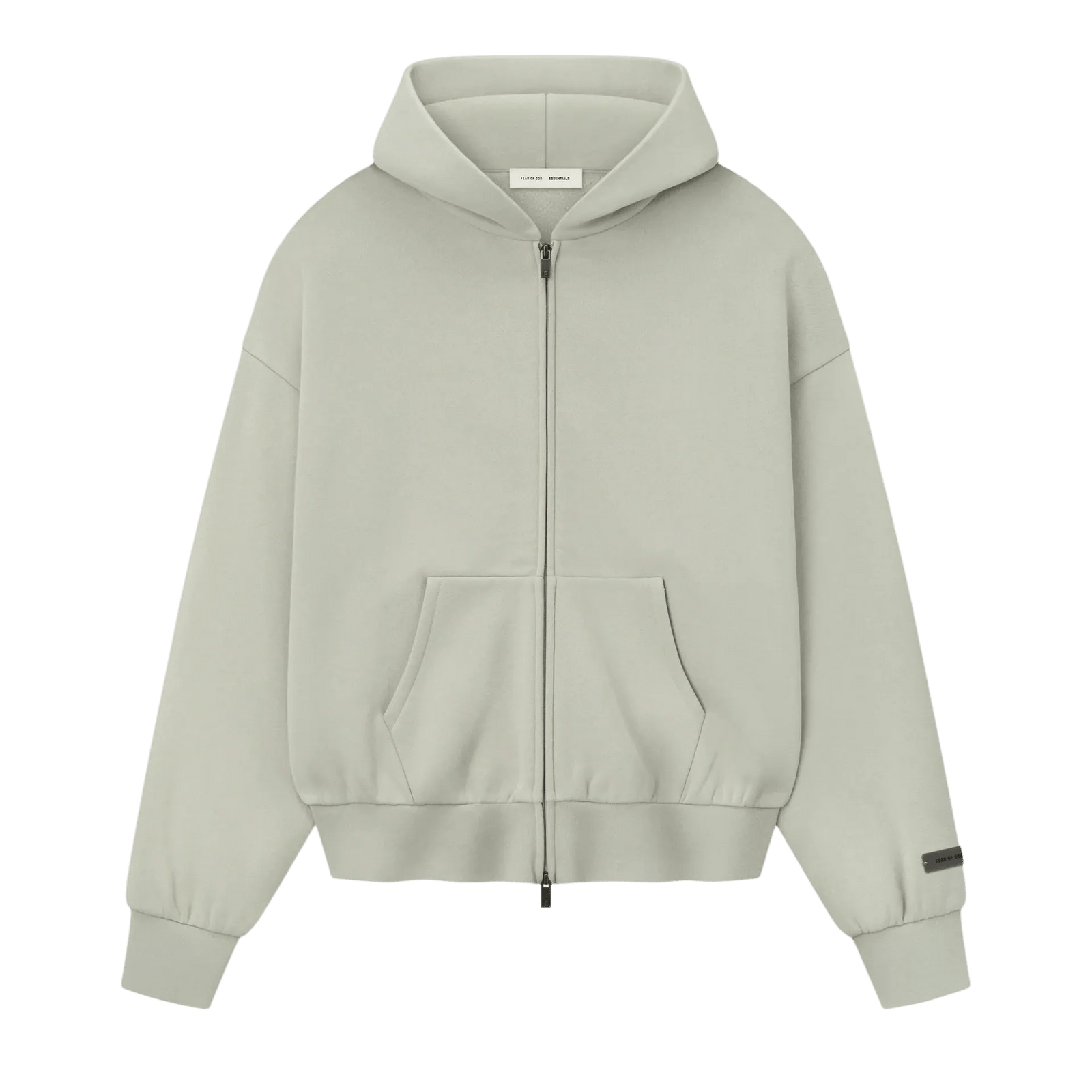 Fear of God Essentials Classic Fleece Zip - Up Hoodie Abbey Stone - Im Your Wardrobe
