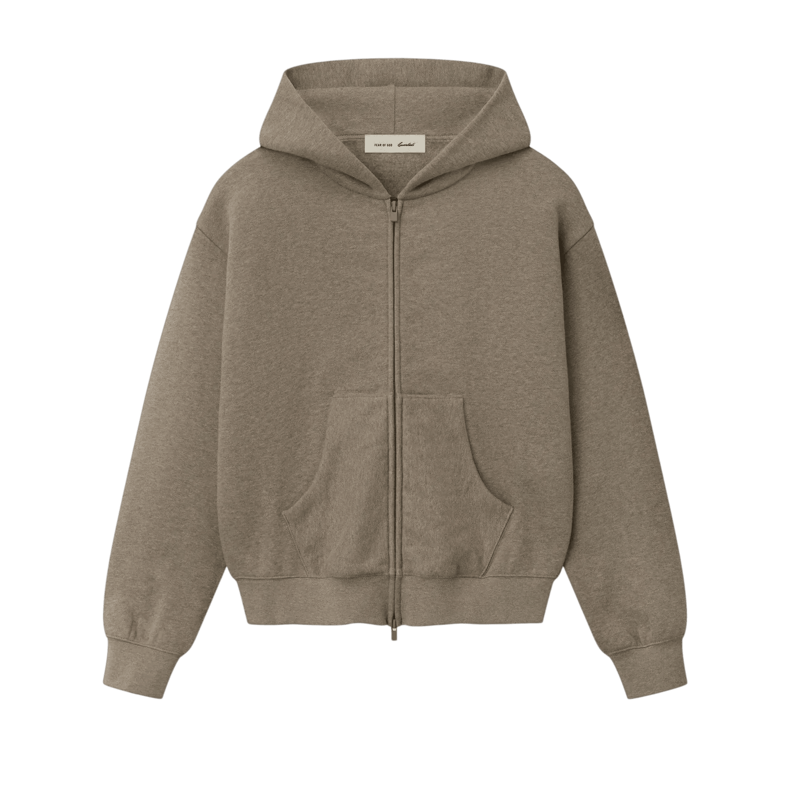 Fear Of God Essentials Classic Full Zip Hoodie Homestead Heather