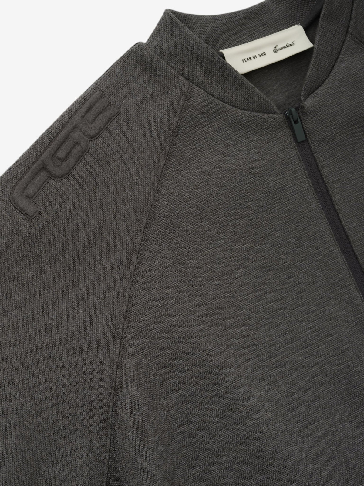 Fear of God Essentials Classic Half Zip Raglan Ash Heather - Im Your Wardrobe