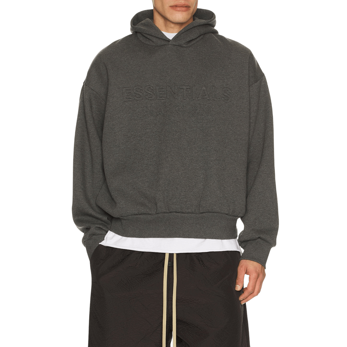 Fear of God Essentials Classic Hoodie Charcoal Heather - Im Your Wardrobe