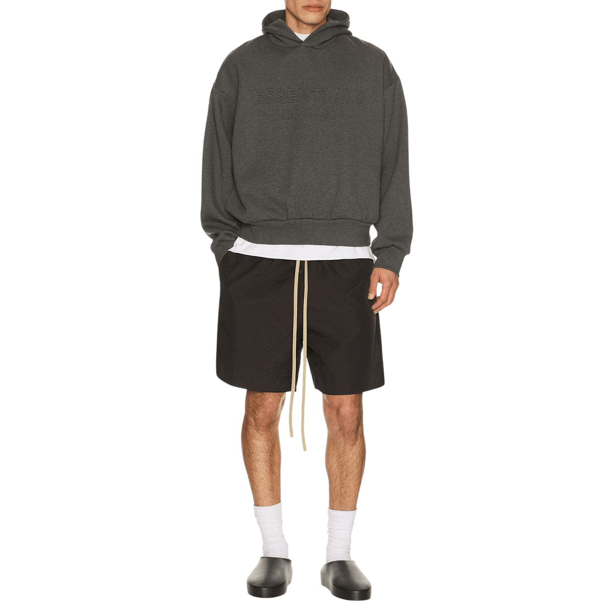 Fear of God Essentials Classic Hoodie Charcoal Heather - Im Your Wardrobe