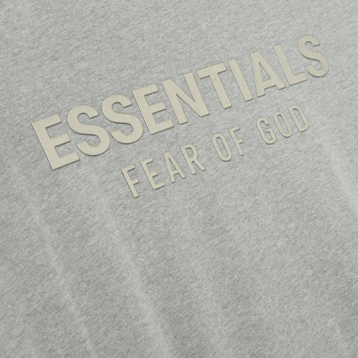 Fear of God Essentials Classic Long Sleeve Tee Concrete Heather - Im Your Wardrobe