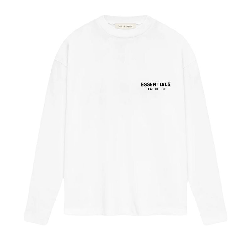 Fear of God Essentials Classic Longsleeve T-Shirt Bright White (2025) - Im Your Wardrobe