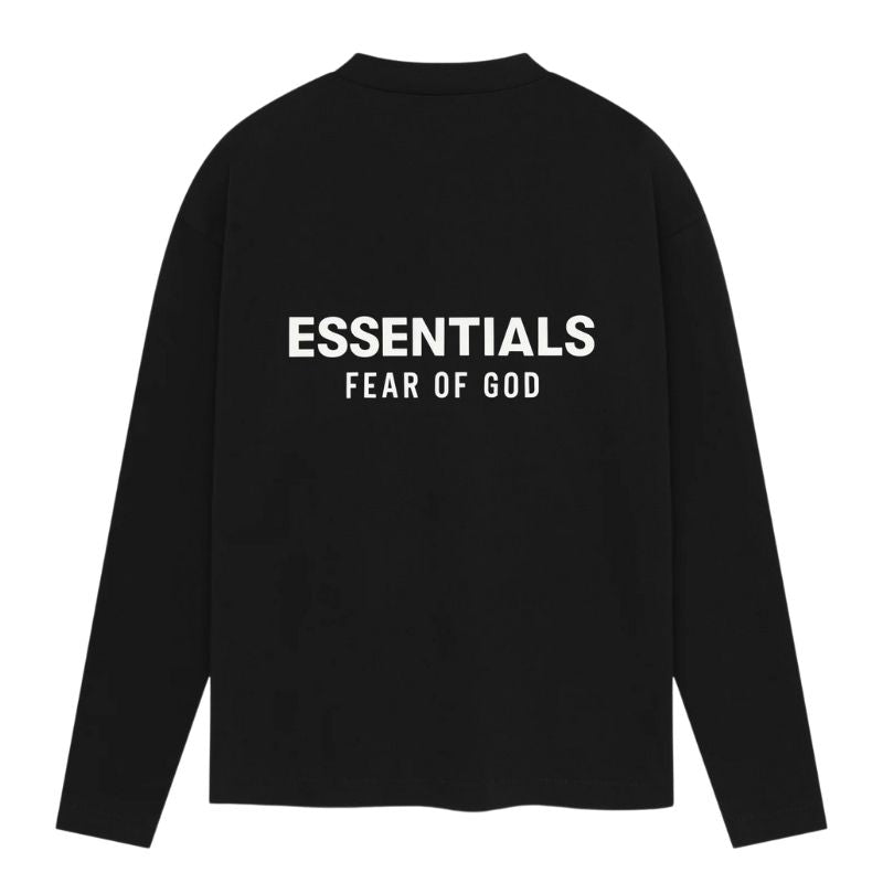 Fear of God Essentials Classic Longsleeve T-Shirt Jet Black (2025)