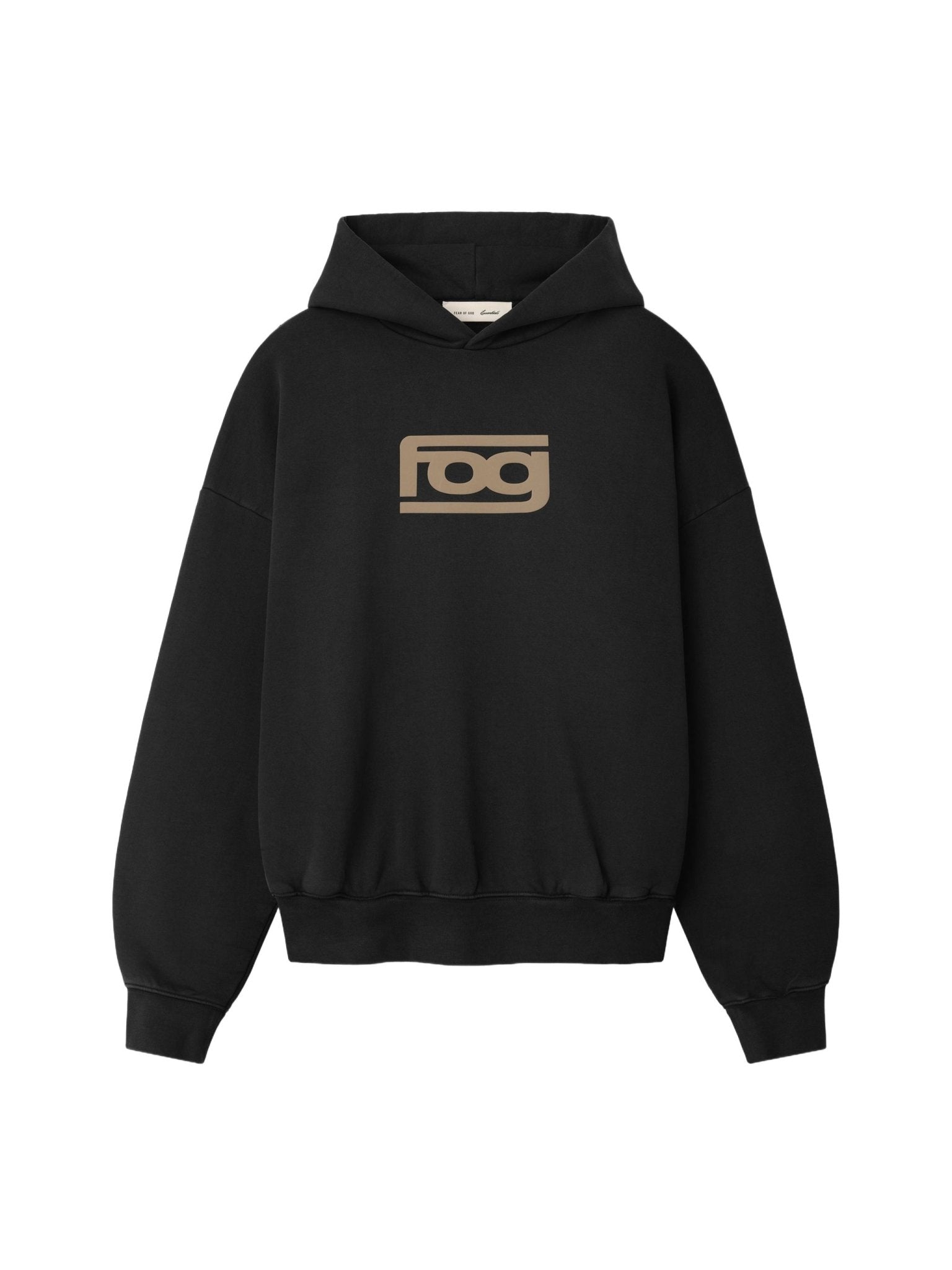 Fear of God Essentials Classic Raglan Hoodie Washed Vintage Black - Im Your Wardrobe
