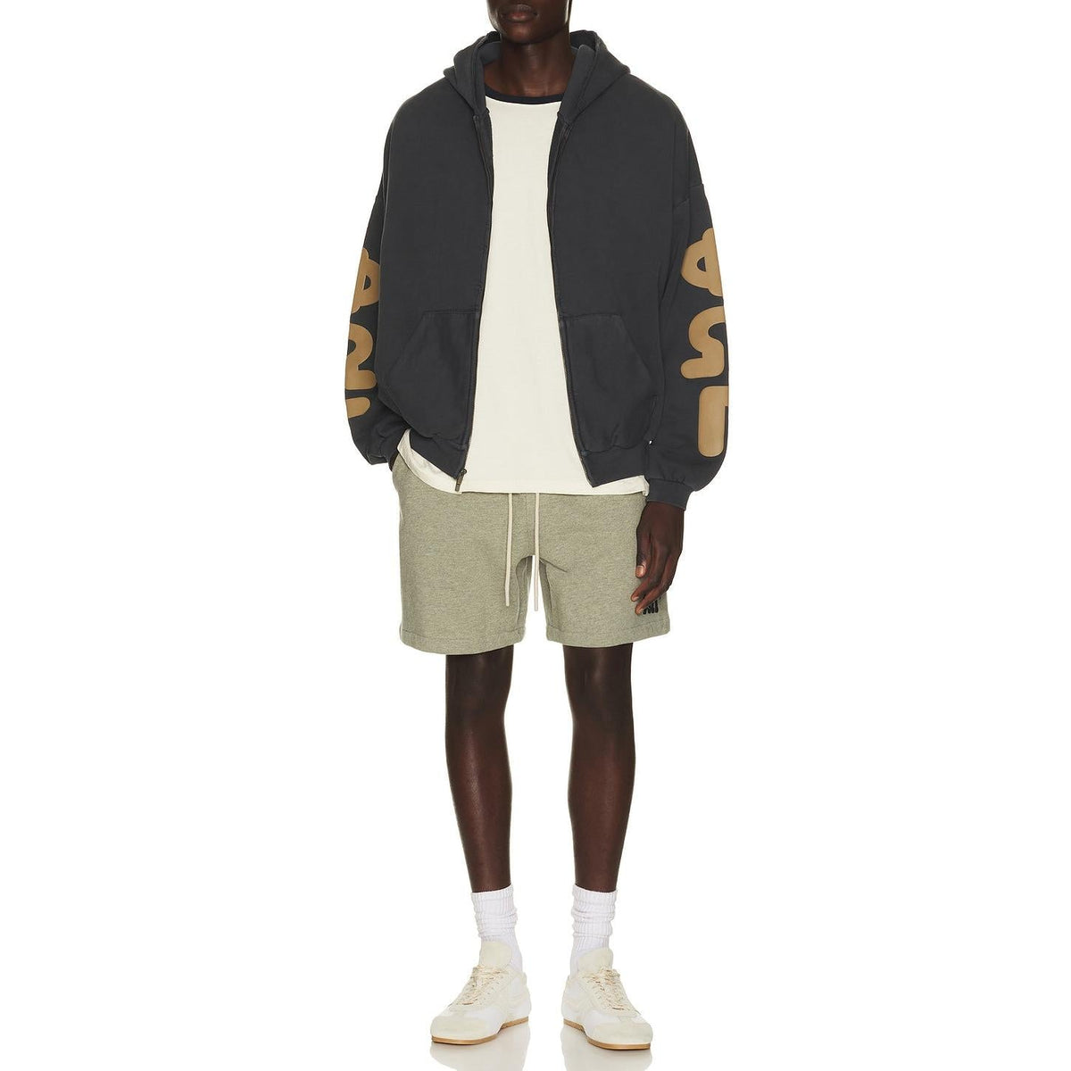 Fear of God Essentials Classic Short Washed Seal Heather - Im Your Wardrobe