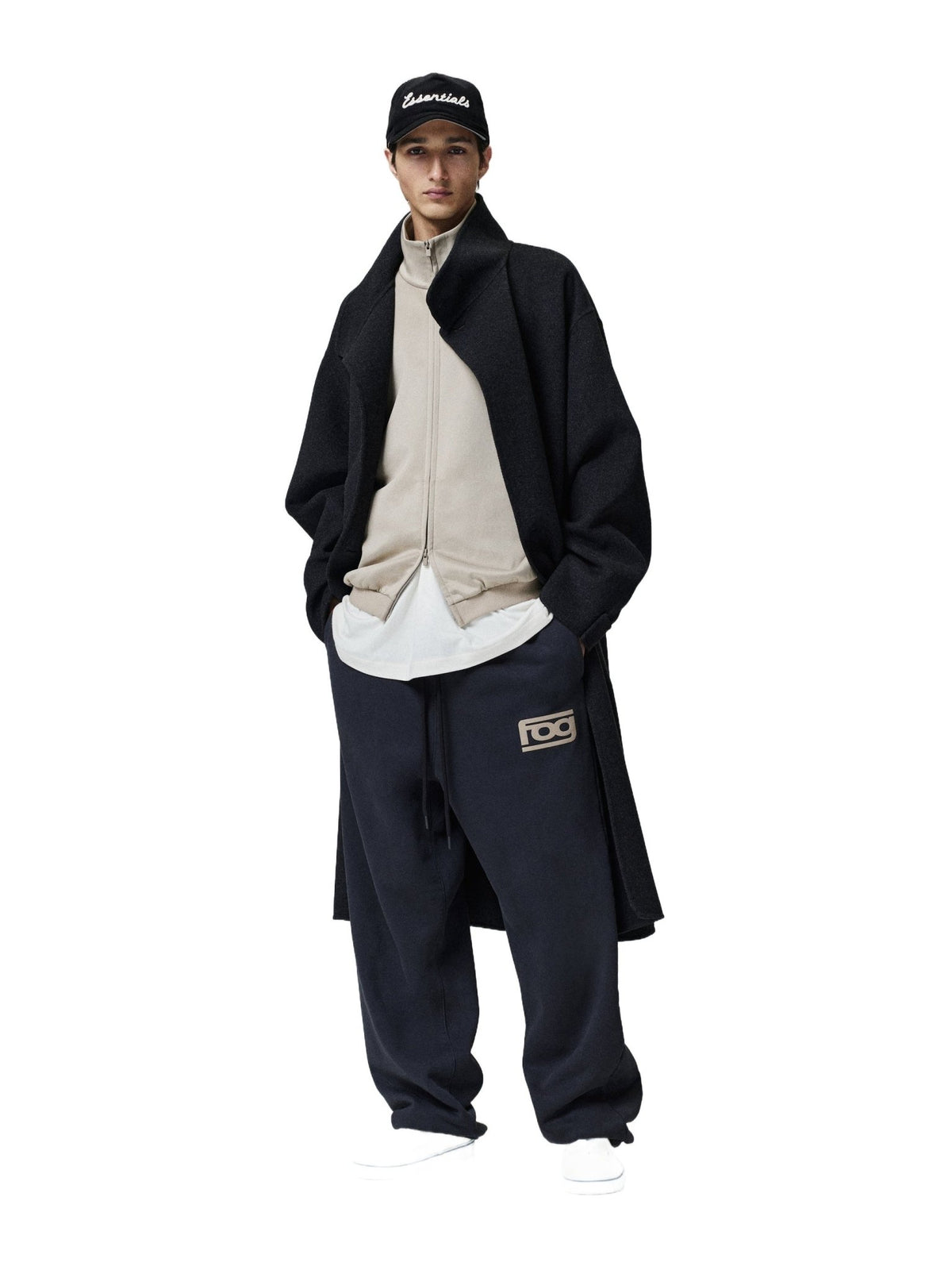 Fear of God Essentials Classic Slouchy Sweatpant Washed Vintage Black - Im Your Wardrobe