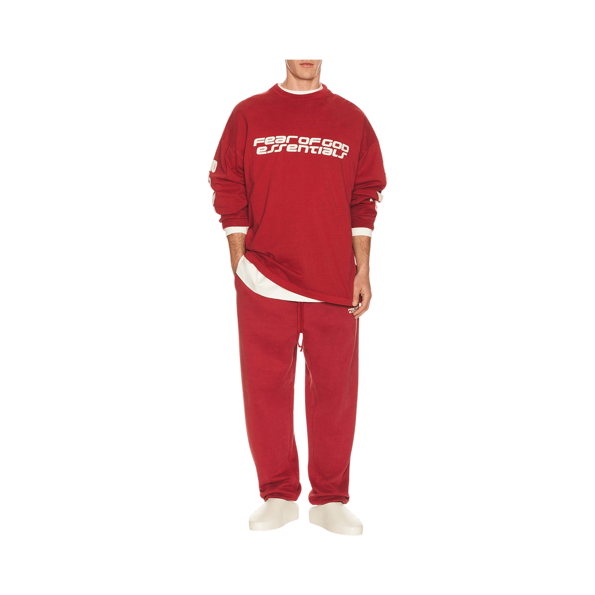 Fear of God Essentials Classic Sweatpant Crimson - Im Your Wardrobe