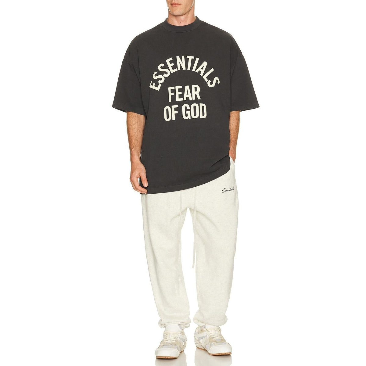 Fear of God Essentials Classic Sweatpant Oatmeal Heather/Light Heather - Im Your Wardrobe