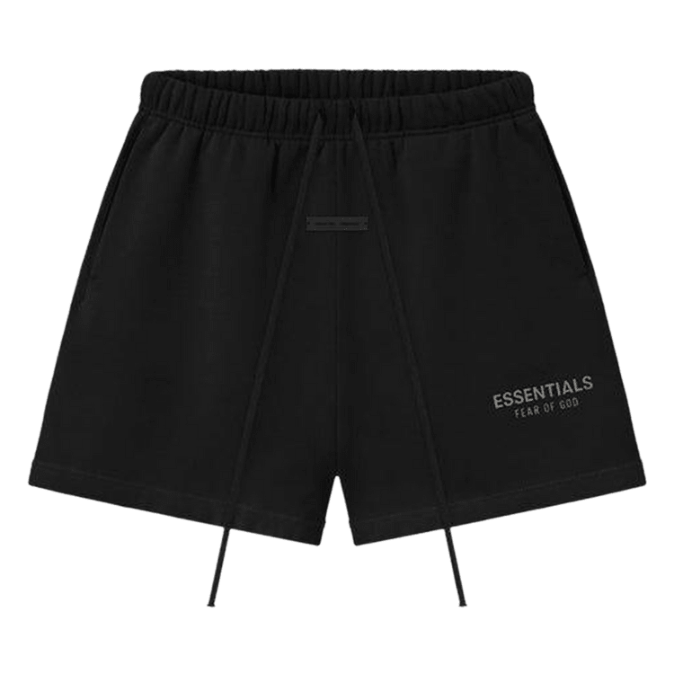 Fear of God Essentials Classic Sweatshorts Jet Black (FW25) - Im Your Wardrobe