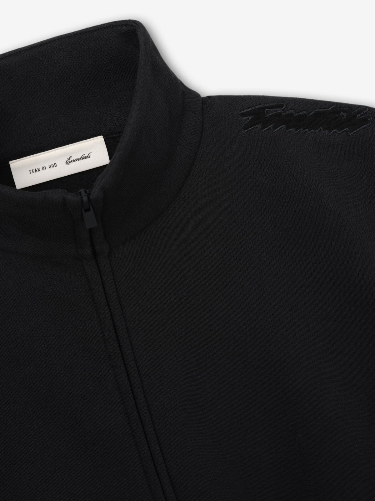 Fear of God Essentials Classic Track Jacket Vintage Black - Im Your Wardrobe