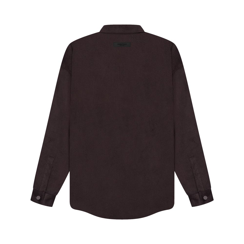 Fear of God Essentials Corduroy Shirt Jacket Plum