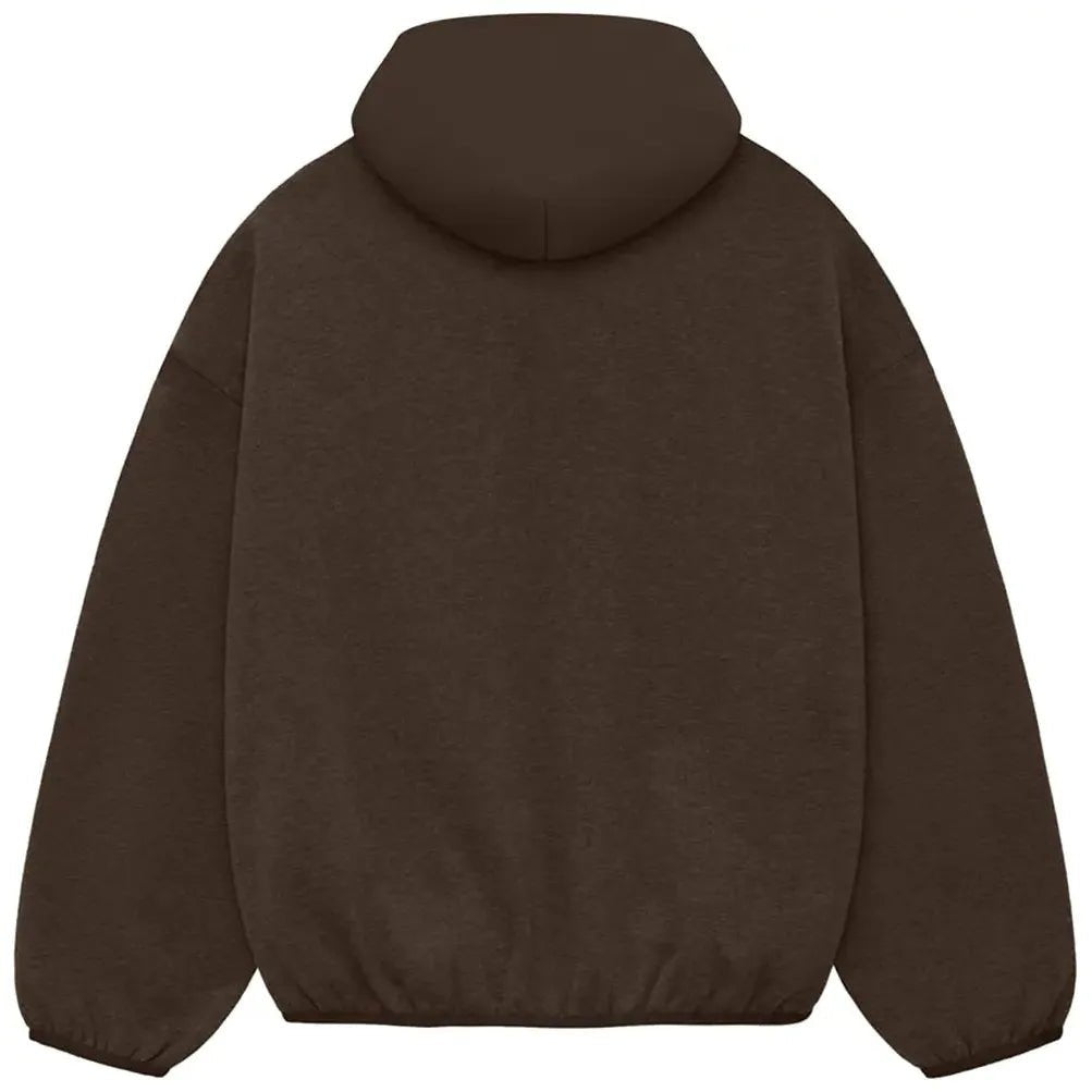 Fear of God Essentials Core Collection Nylon Fleece Hoodie Heather Wood/Wood - Im Your Wardrobe