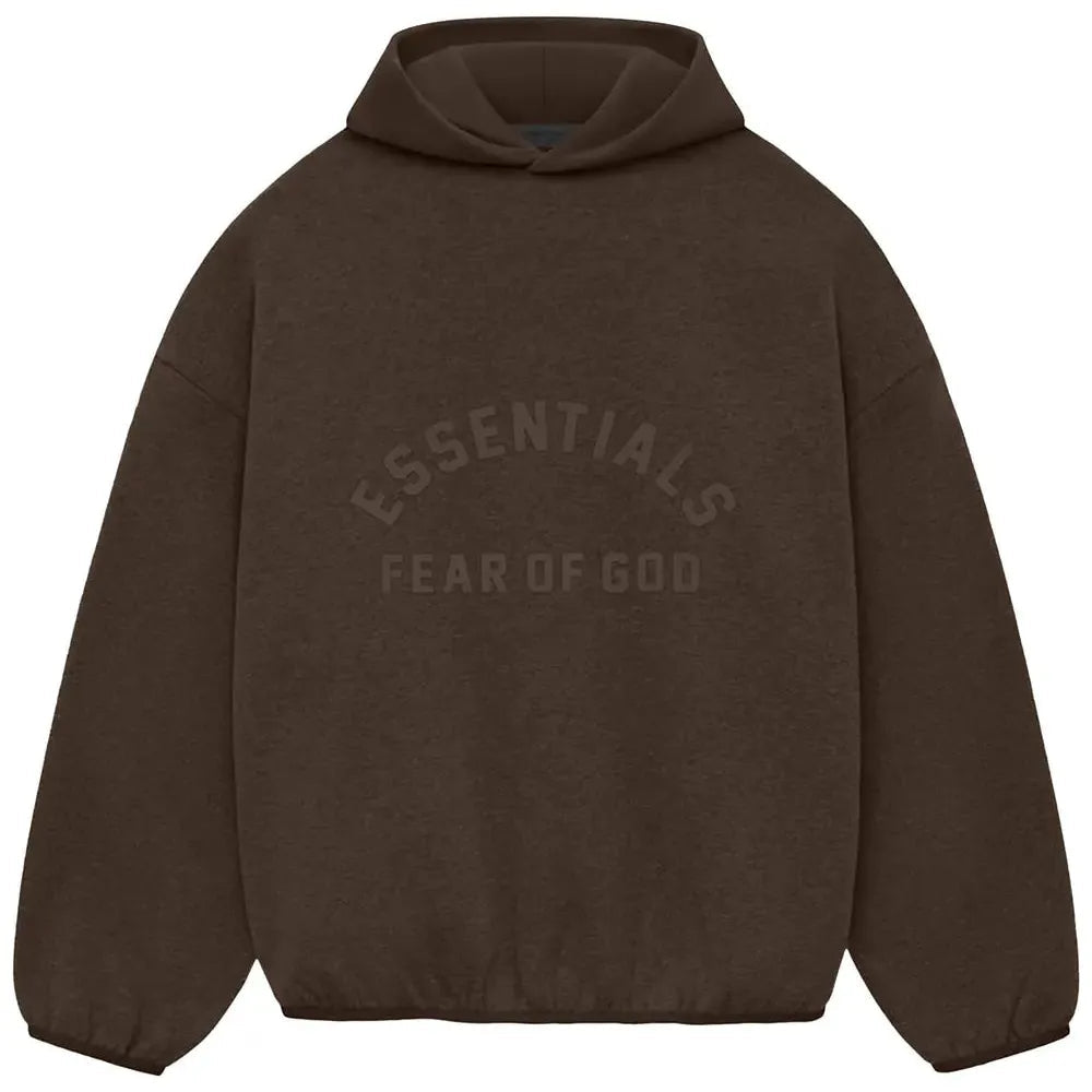 Fear of God Essentials Core Collection Nylon Fleece Hoodie Heather Wood/Wood