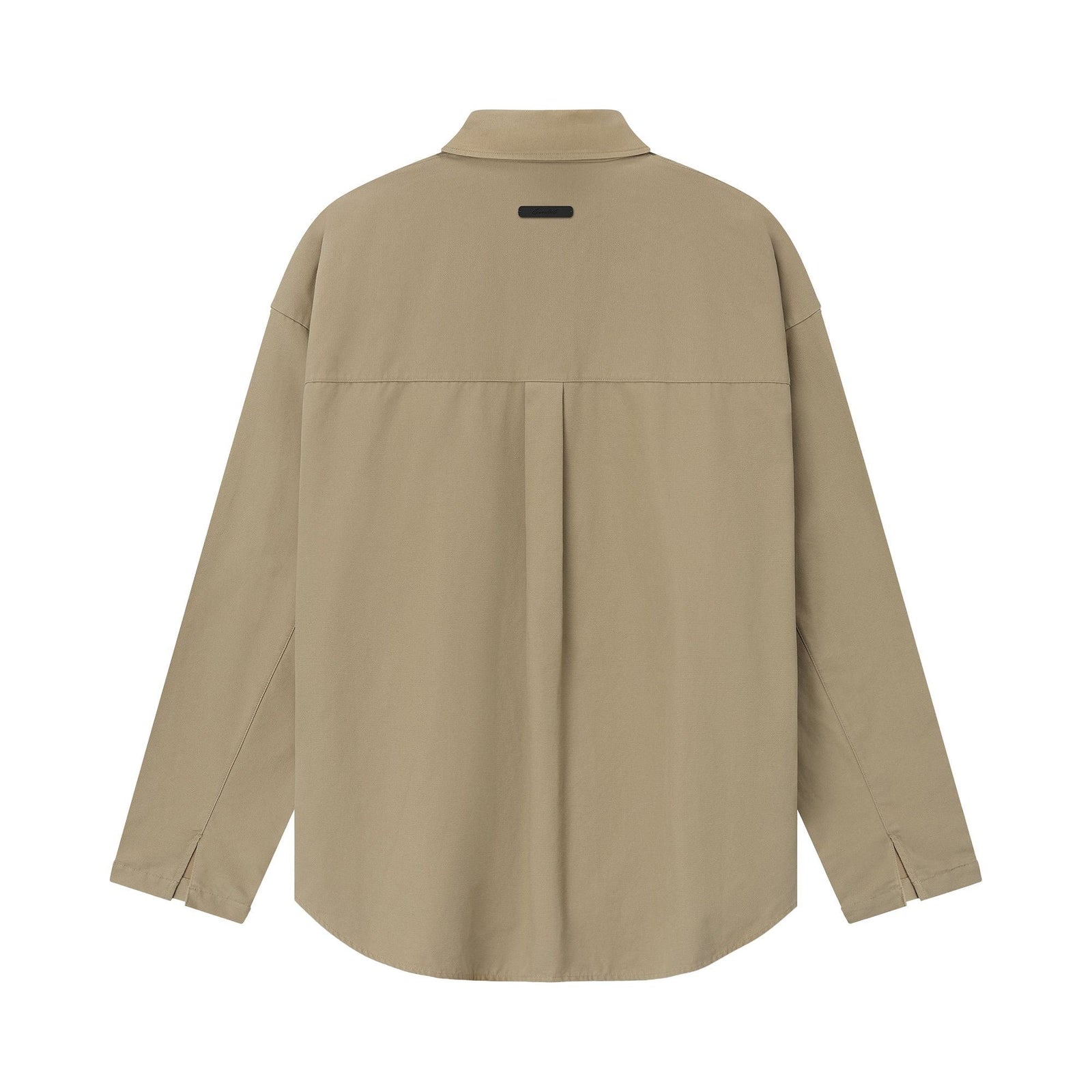 Fear of God Essentials Cotton Canvas Overshirt Dune (SS26) - Im Your Wardrobe